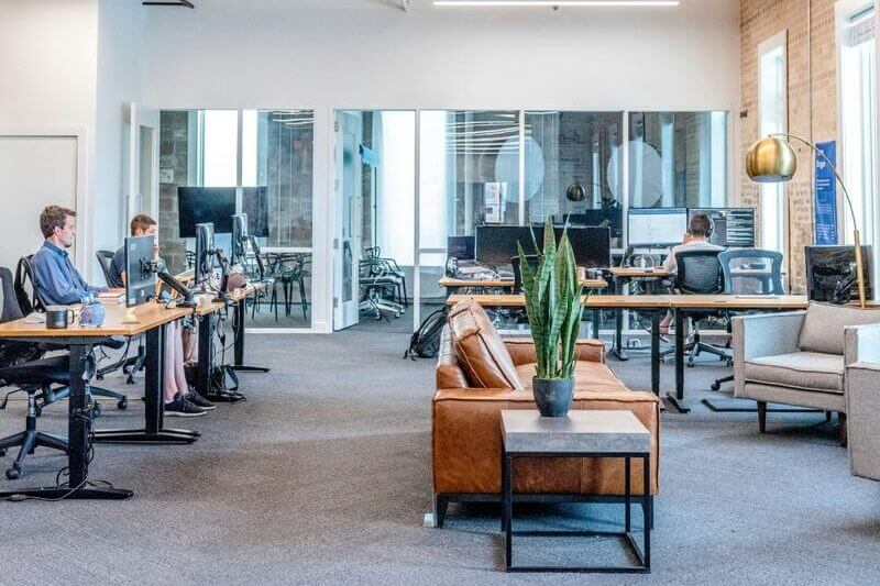 Clean, professional office workspace